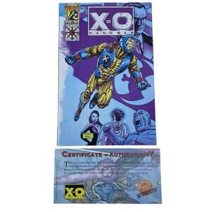 X-O MANOWAR Wizard #1/2 Valiant 1994 1st Printing with COA